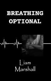 Cover for Breathing Optional, cardiogram signal on a black background